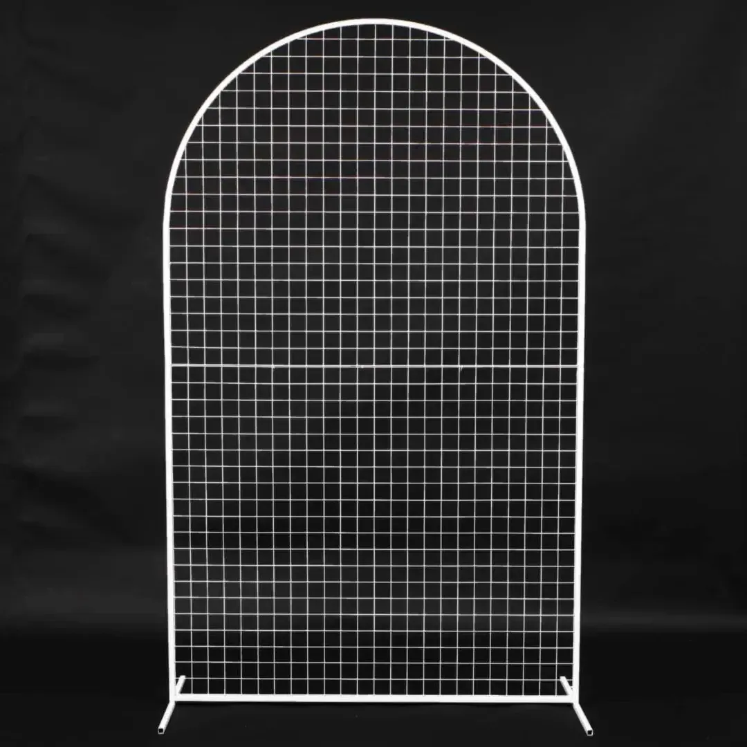 White Arch Mesh Frame 2m x 1.2m