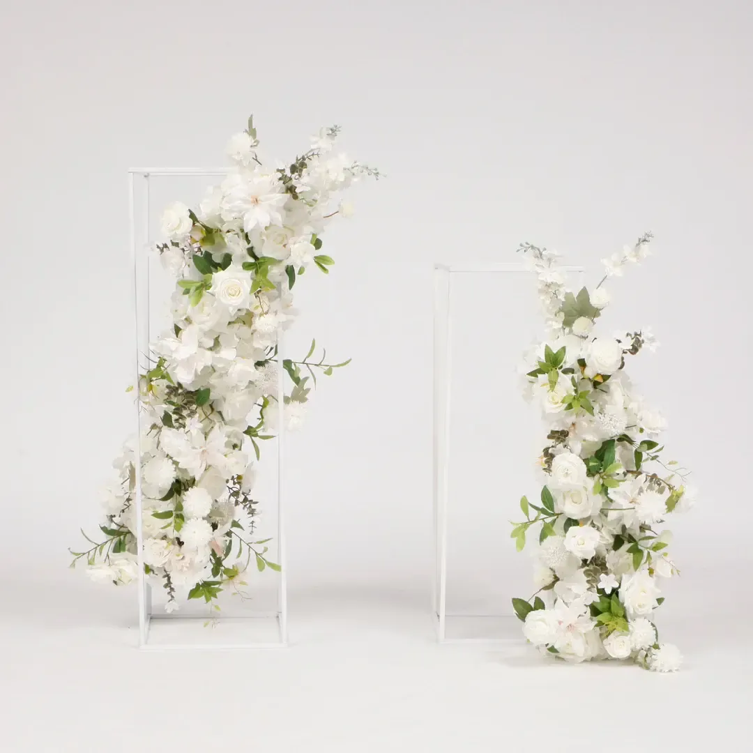 White Flower Garland Set