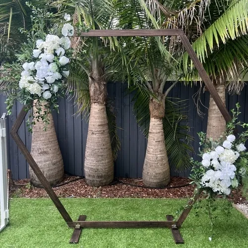 2.5 m Pentagon Timber Wedding Arbour