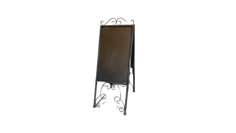 Black Double-Sided Chalkboard