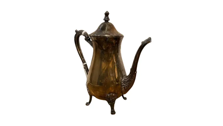 Tall Silver Footed Teapot