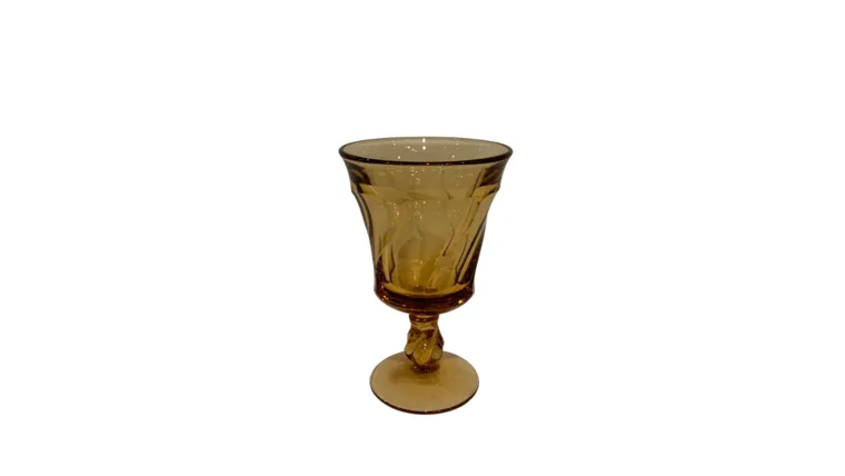 Amber Swirled Goblet