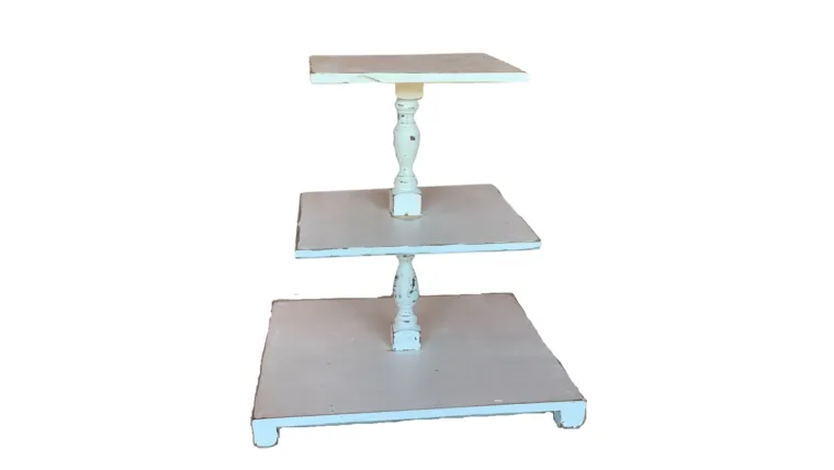 White Three Tier Cupcake Stand