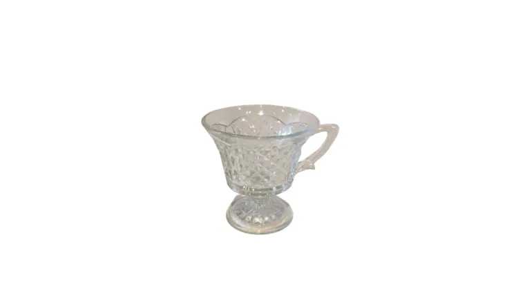Crystal Punch Glass - Diamond Cut