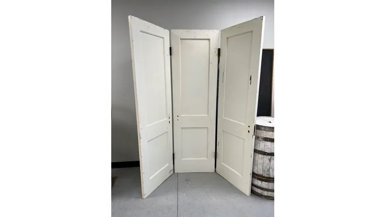 White Tri-Fold Door