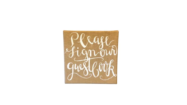 Canvas Guestbook Sign