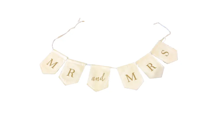 Gold Mr & Mrs Banner