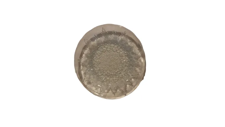Clear Floral Plate - Dessert