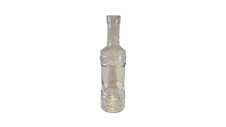 Glass Bottle with Starburst Detail