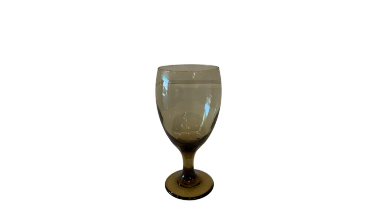Smokey Brown Wine Glass