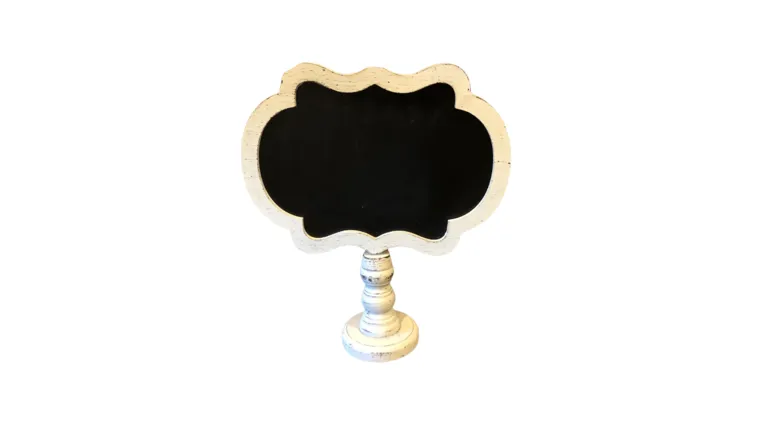 Distressed White Tabletop Chalkboard