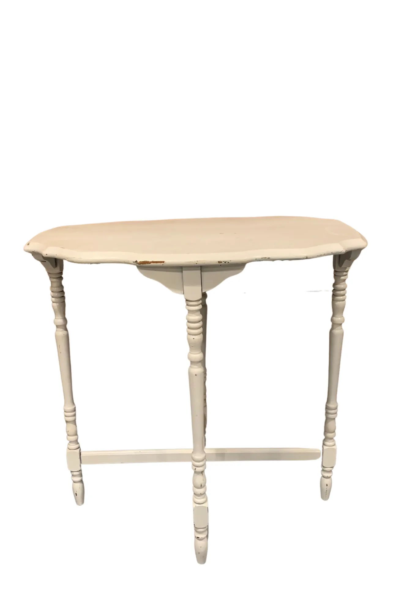White Scroll Table