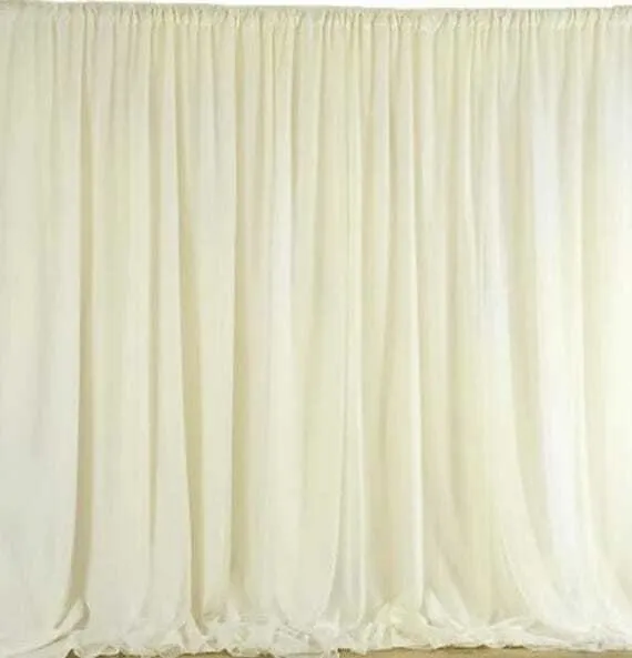 Ivory Sheer Draping