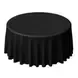 120" Black Polyester Tablecloth