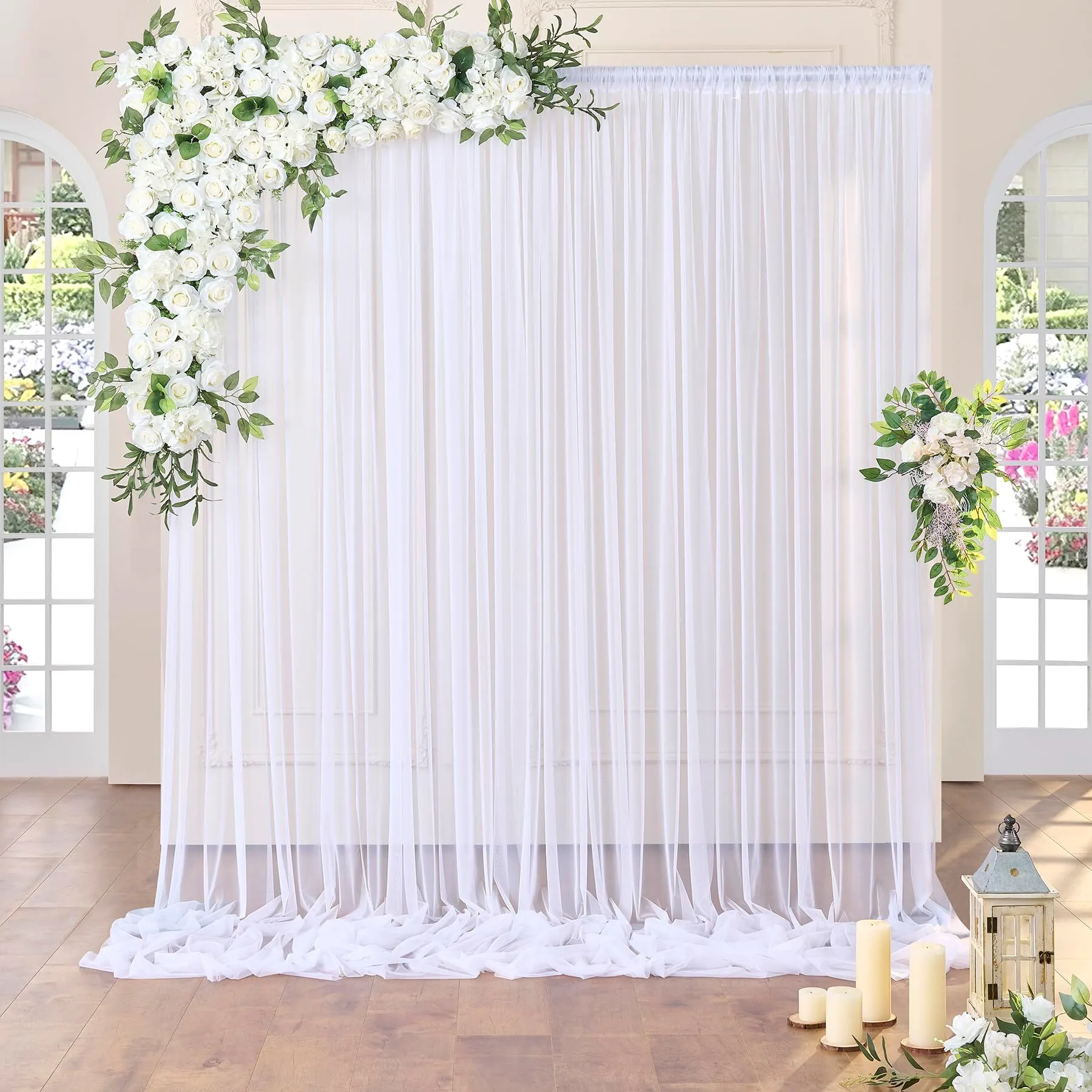 White Sheer Draping