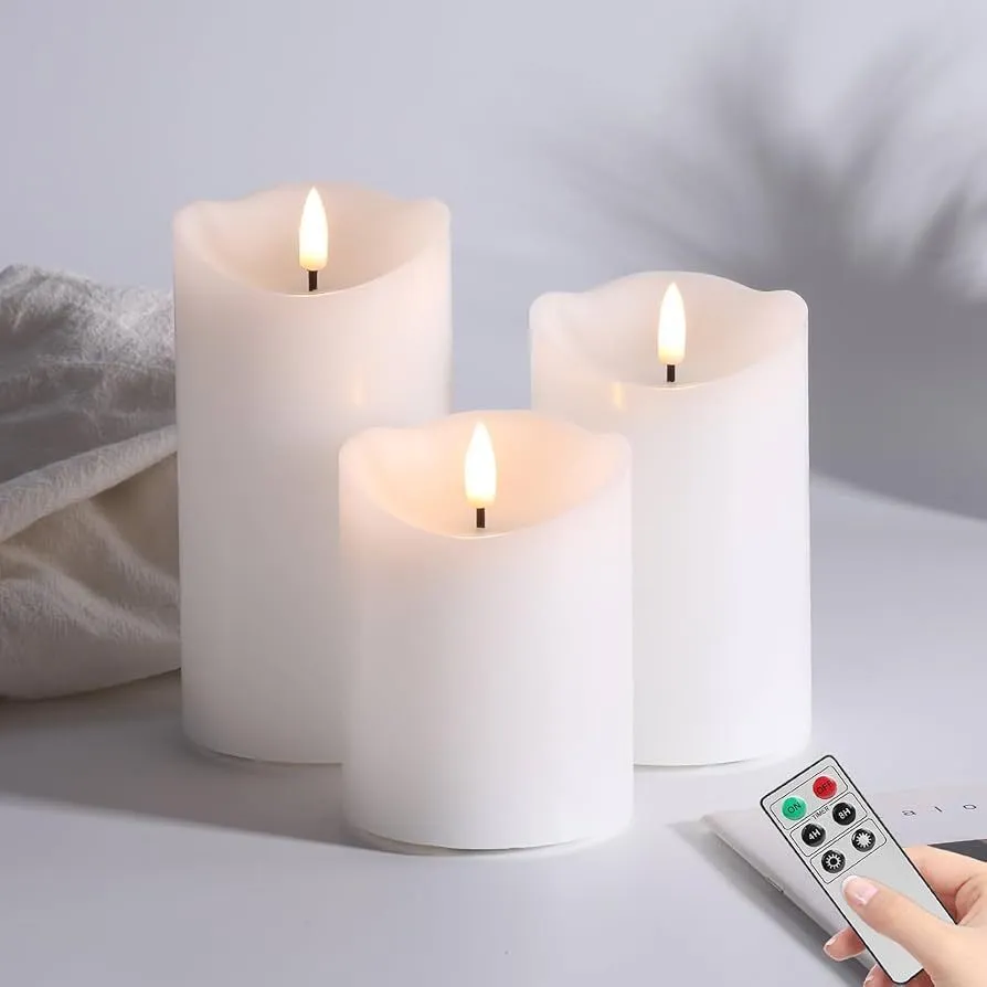 3" Flameless Pillar Candle