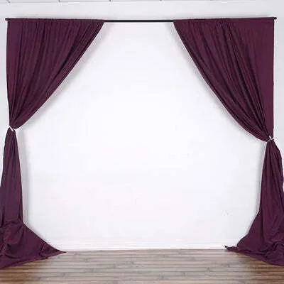 Burgundy Poly Draping