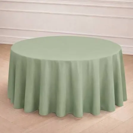 120" Sage Green Polyester Tablecloth