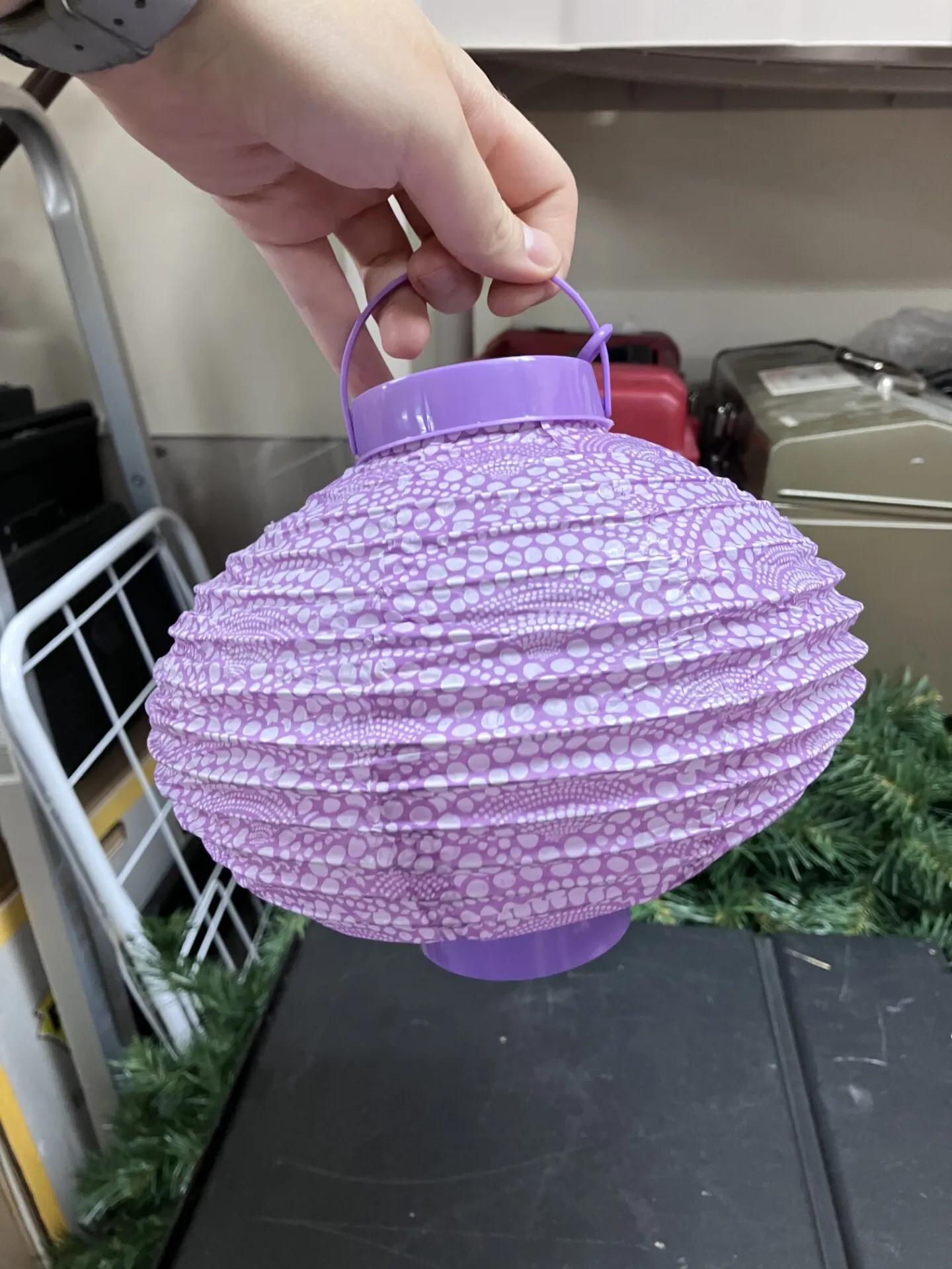 Purple Pattern Paper Lantern