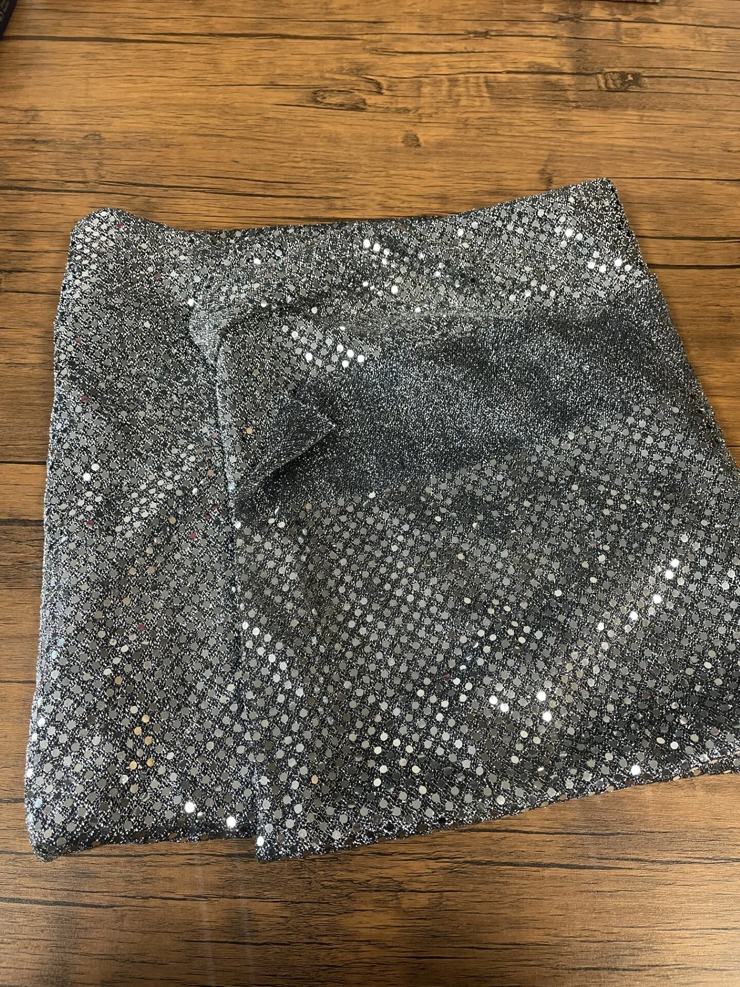 Silver Sequin Shawl