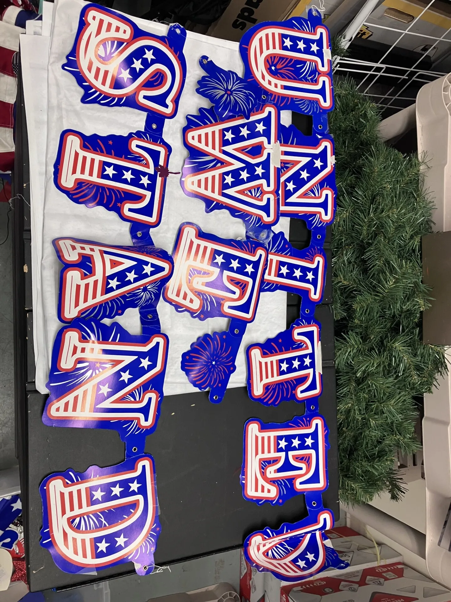 Cardboard United We Stand Sign