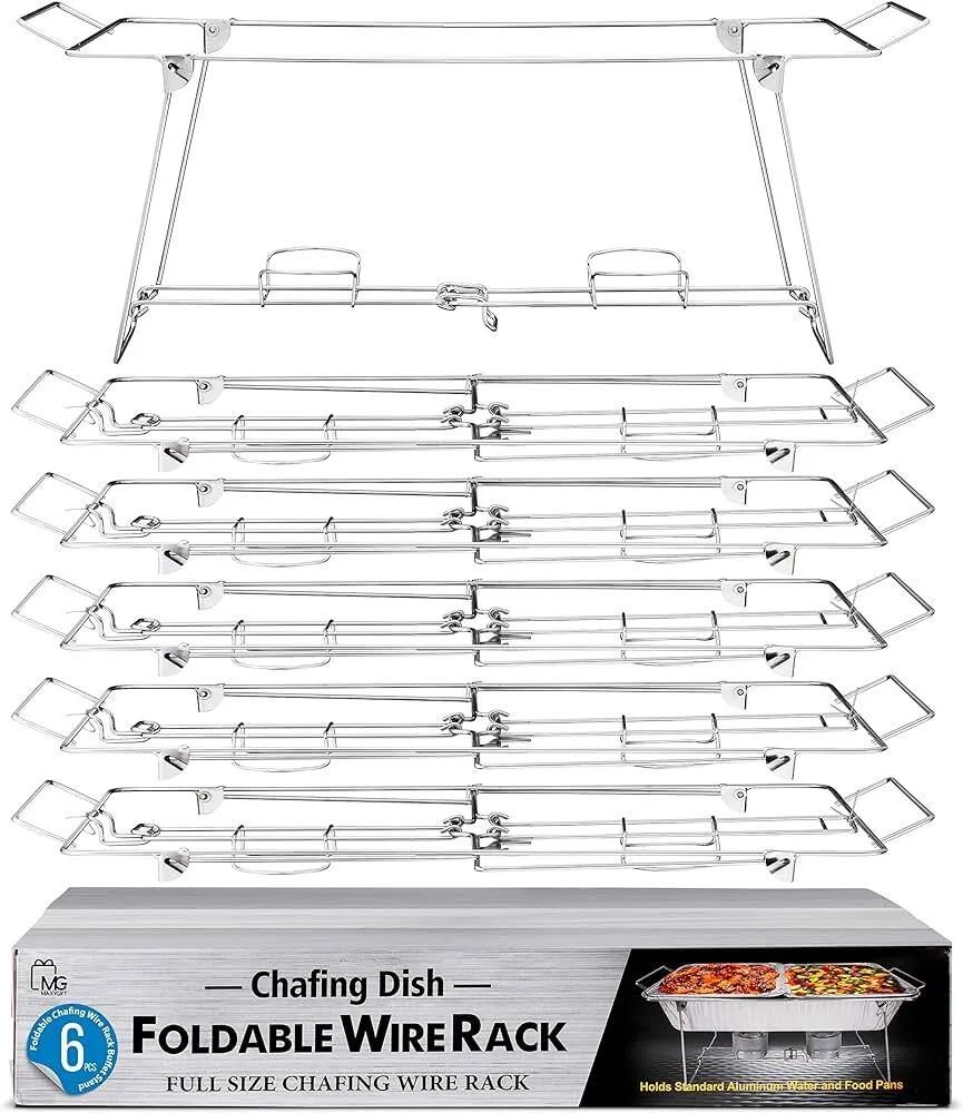 wire chafing pan racks (folding)