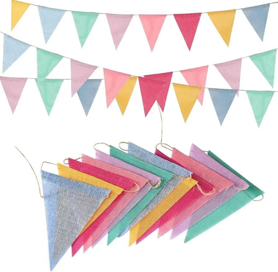 Colorful triangle garland