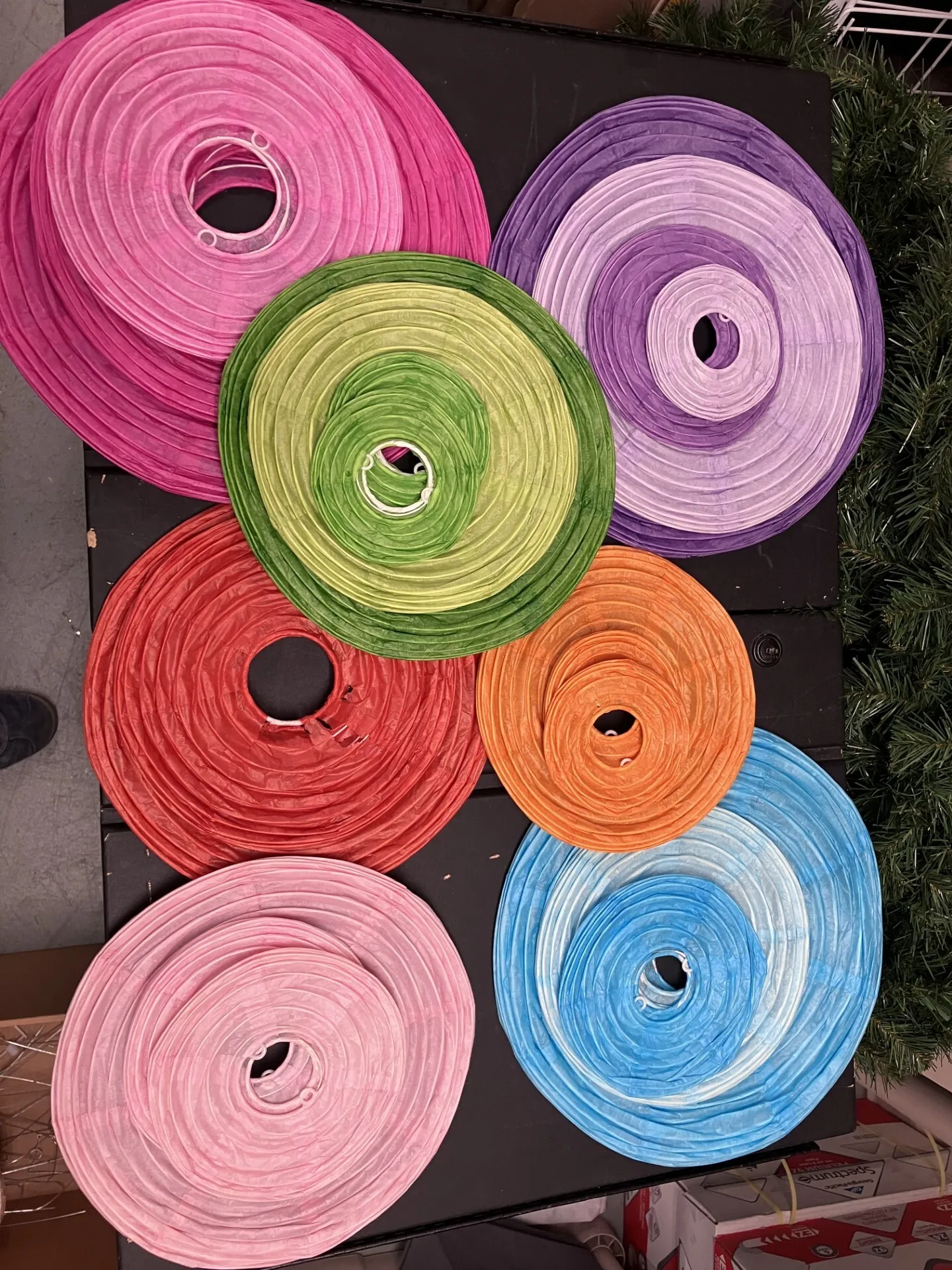 Multicolored Paper Lanterns