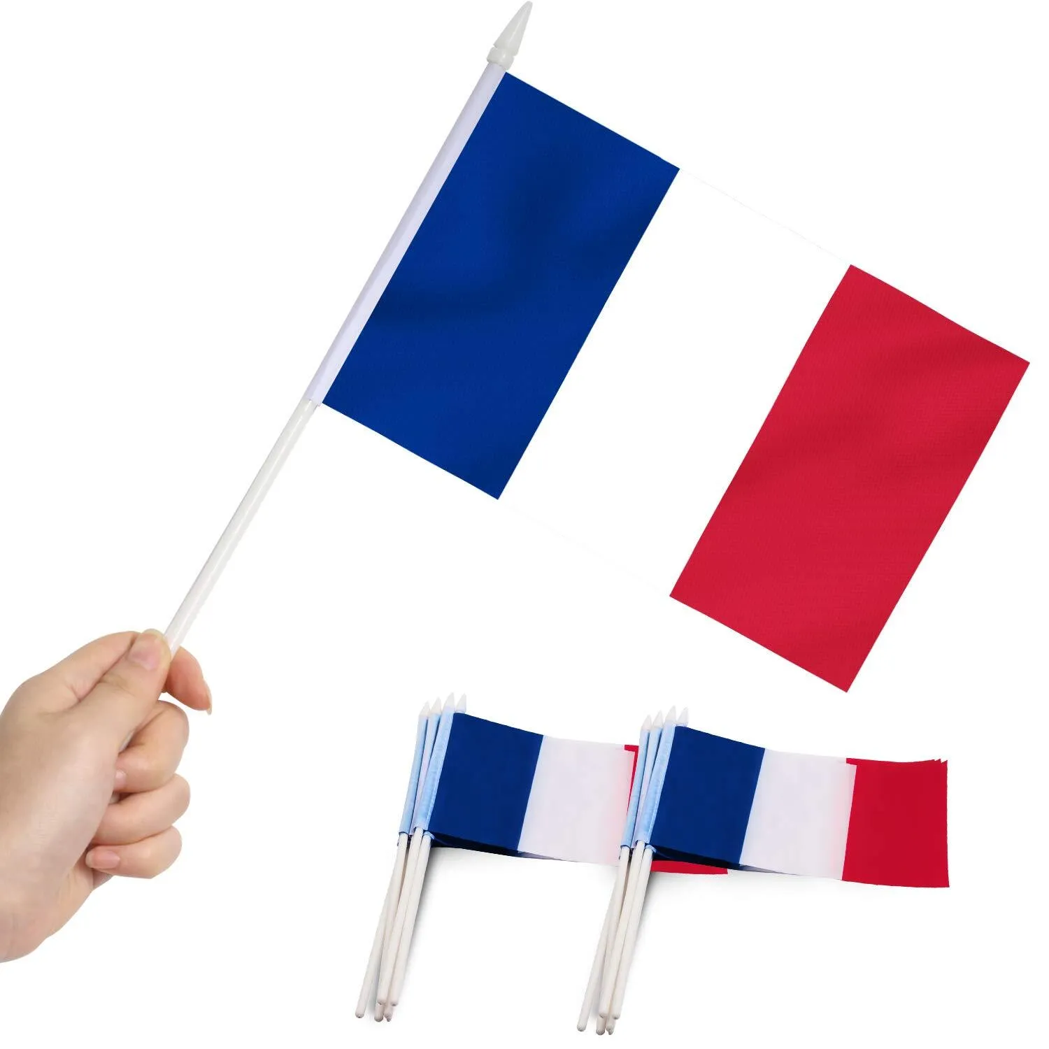 Small Flags of France on Sticks