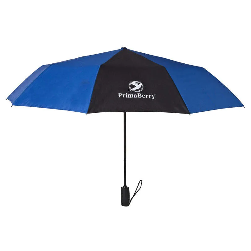 Blue and Black Umbrella