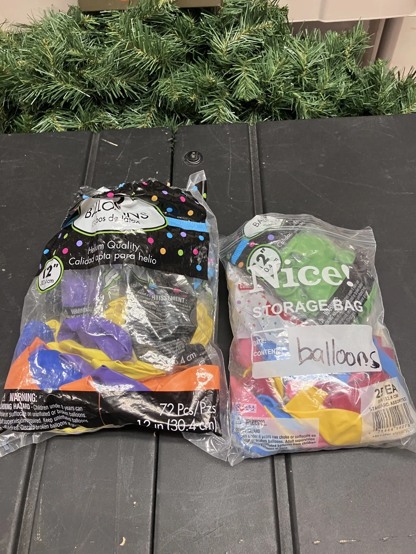 Multicolored Balloon Packs