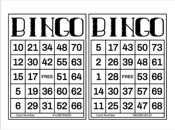 2 Bingo Game
