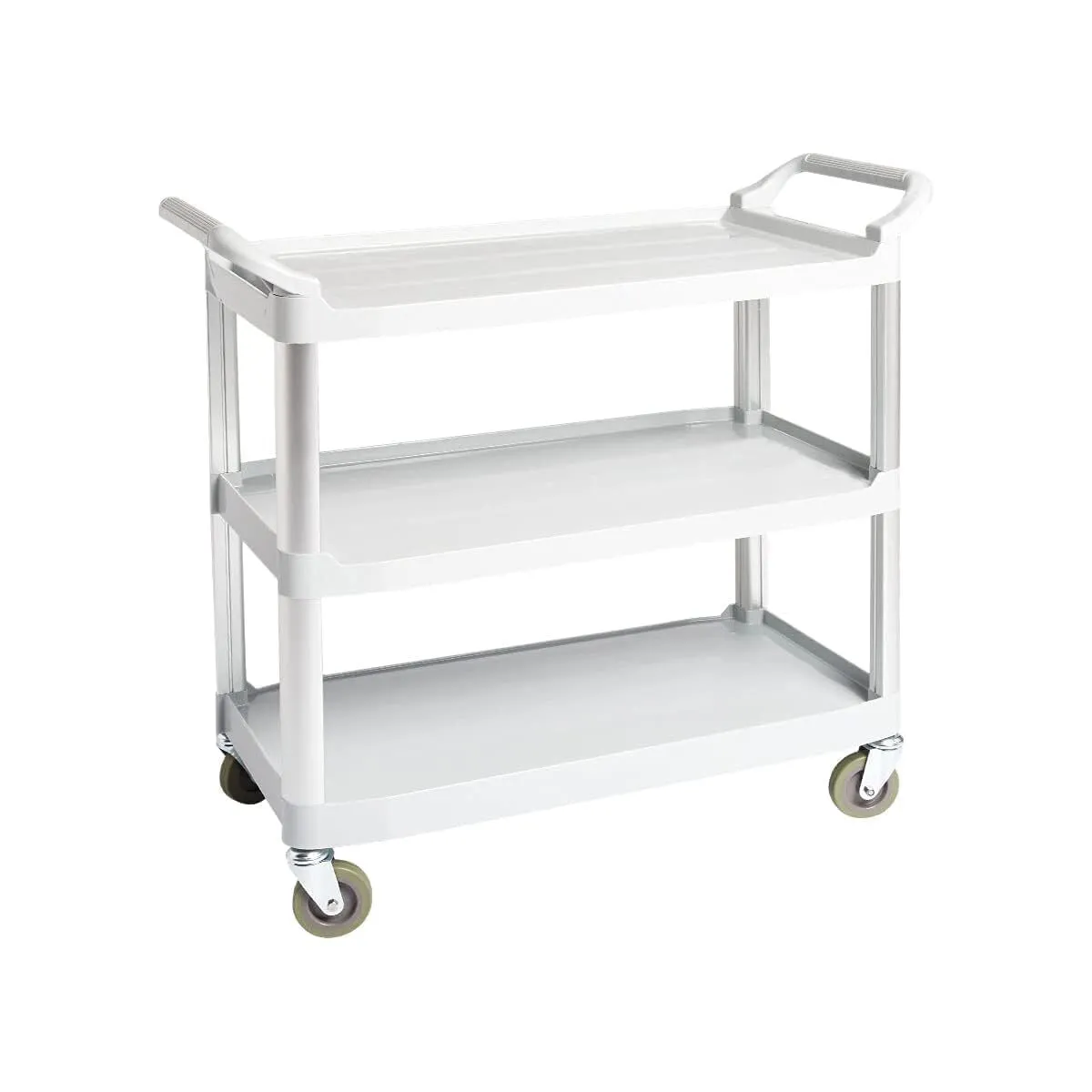Cream shelf trolley with wheels