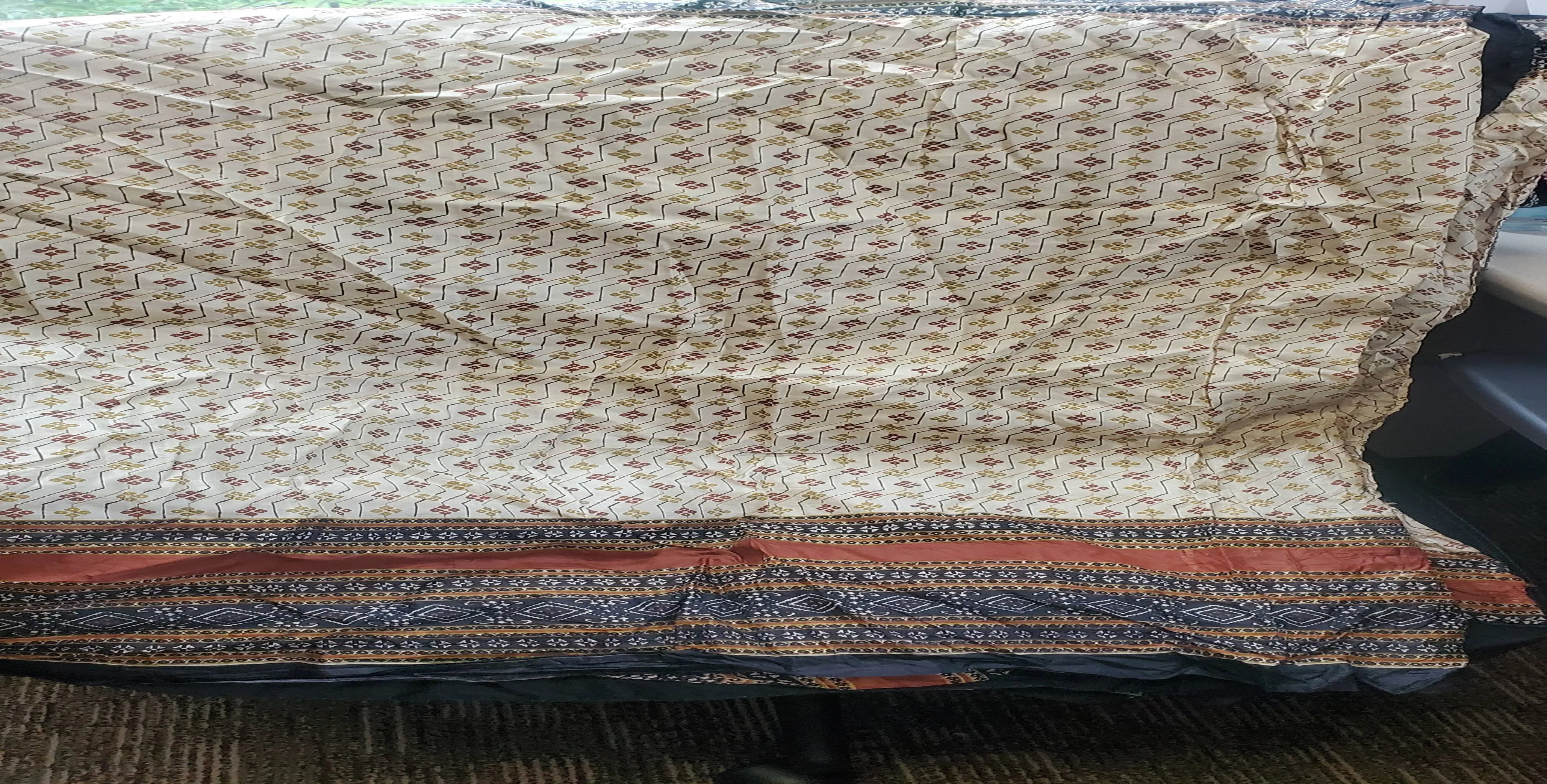 Sarong / XL Scarf (Cream & Earth Tones