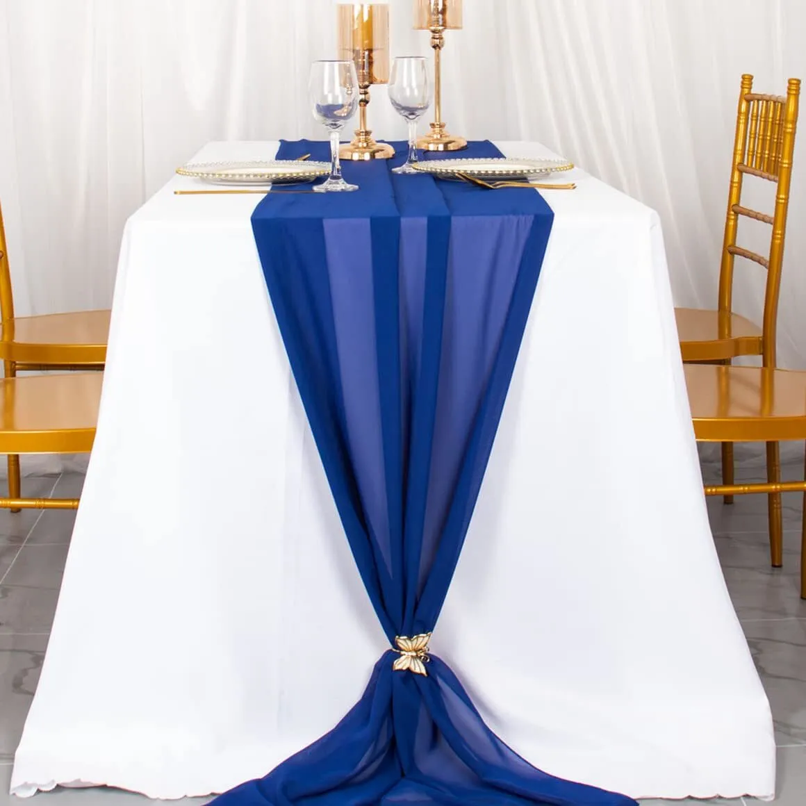 Table Runner - Royal Blue - Satin