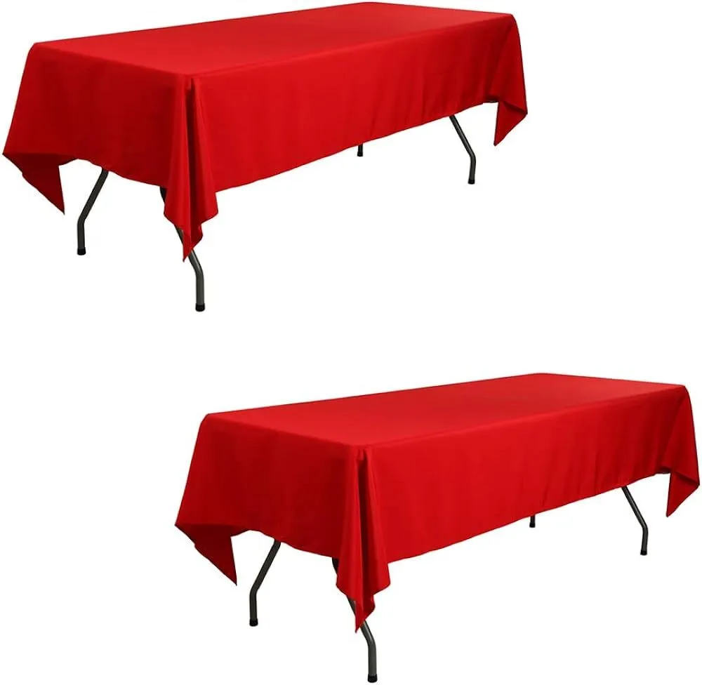 Tablecloth - Red 90 x 132 Inch