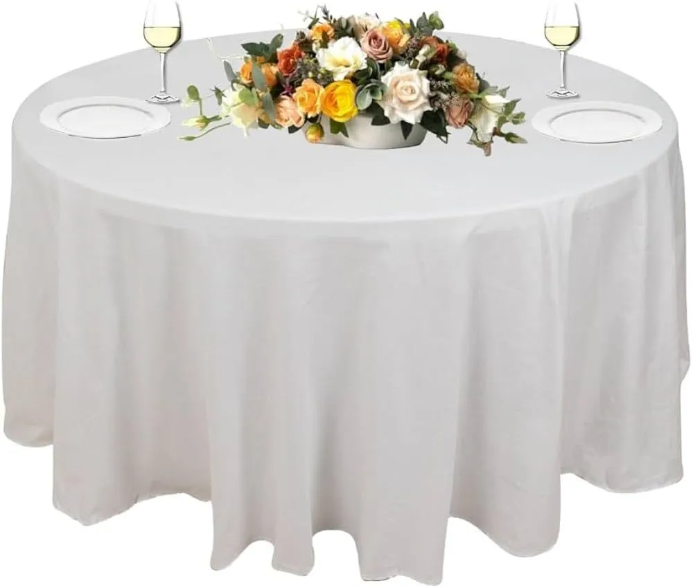 Tablecloth - White Round 4 Seater