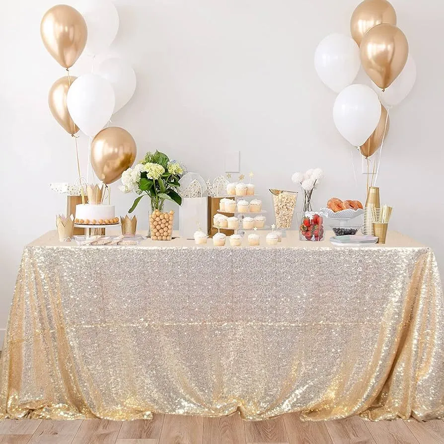 Tablecloth - Gold Satin - 90 X 132 