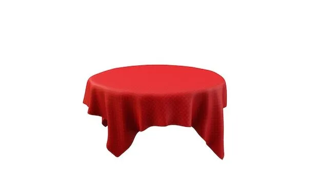 Tablecloth - Red 120" Round 