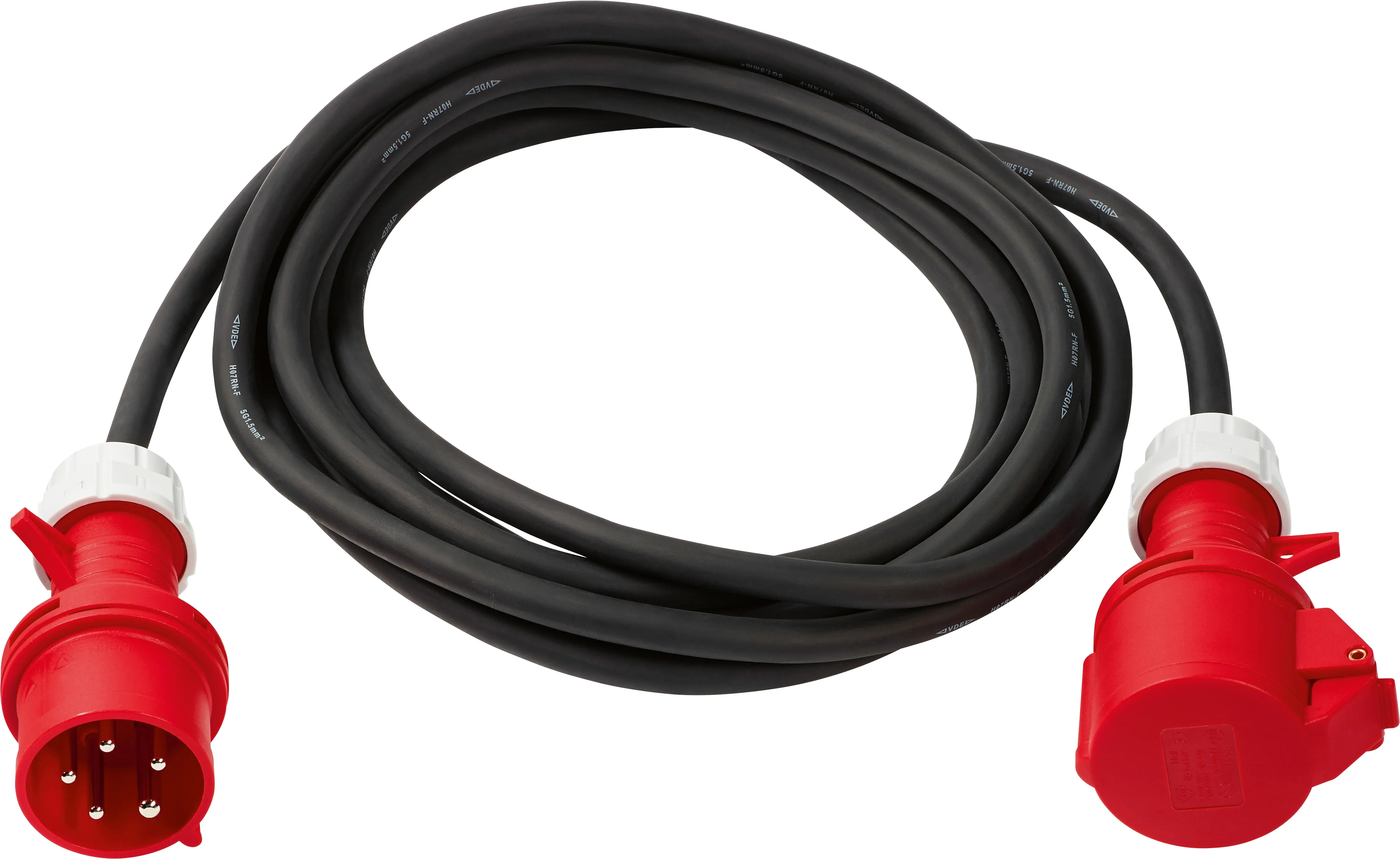 Wynajem Przedłużacz Siłowy Linka przekrój 5x4 - 45m (czarny) 