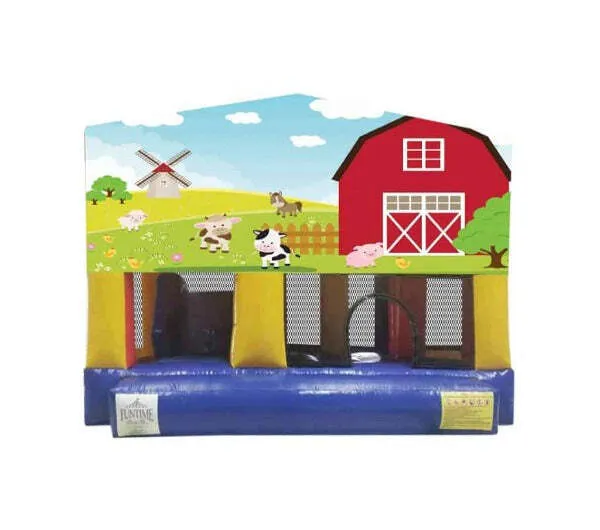 Farm Animals Small Slide Jumping Castle