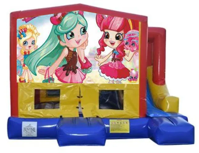 Shopkins Small External Slide Jumping Castle