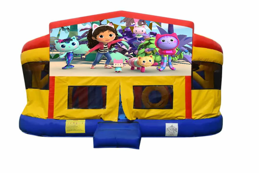 Gabby's Dollhouse Double Super Drop Combo Jumping Castle