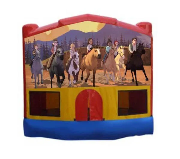 Dreamworks Spirit Small Combo Jumping Castle