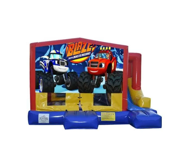 Blaze and the Monster Machine Small External Slide Jumping Castle