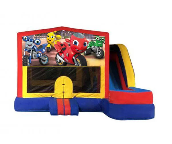 Ricky Zoom Medium External Slide Jumping Castle