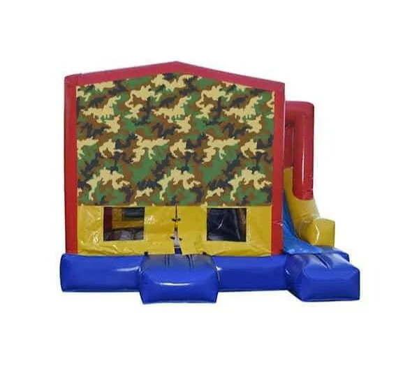 Army - Camouflage Small External Slide Jumping Castle