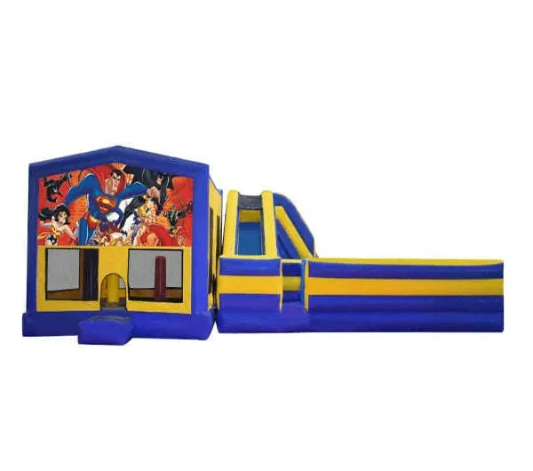 Justice League Obstacle Mega Combo Jumping Castle