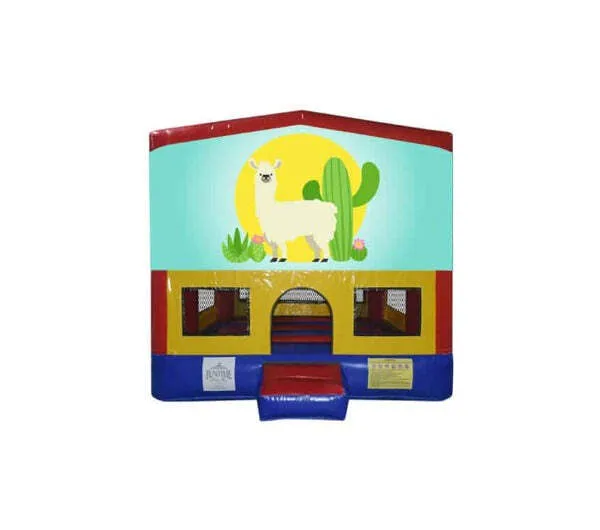Llamas Small Square Jumping Castle