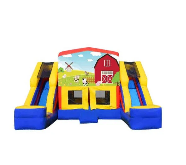Farm Animals Double Mega Combo Jumping Castle
